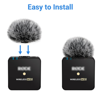 Furry Windscreen for Rode Wireless Go II-4 Pack