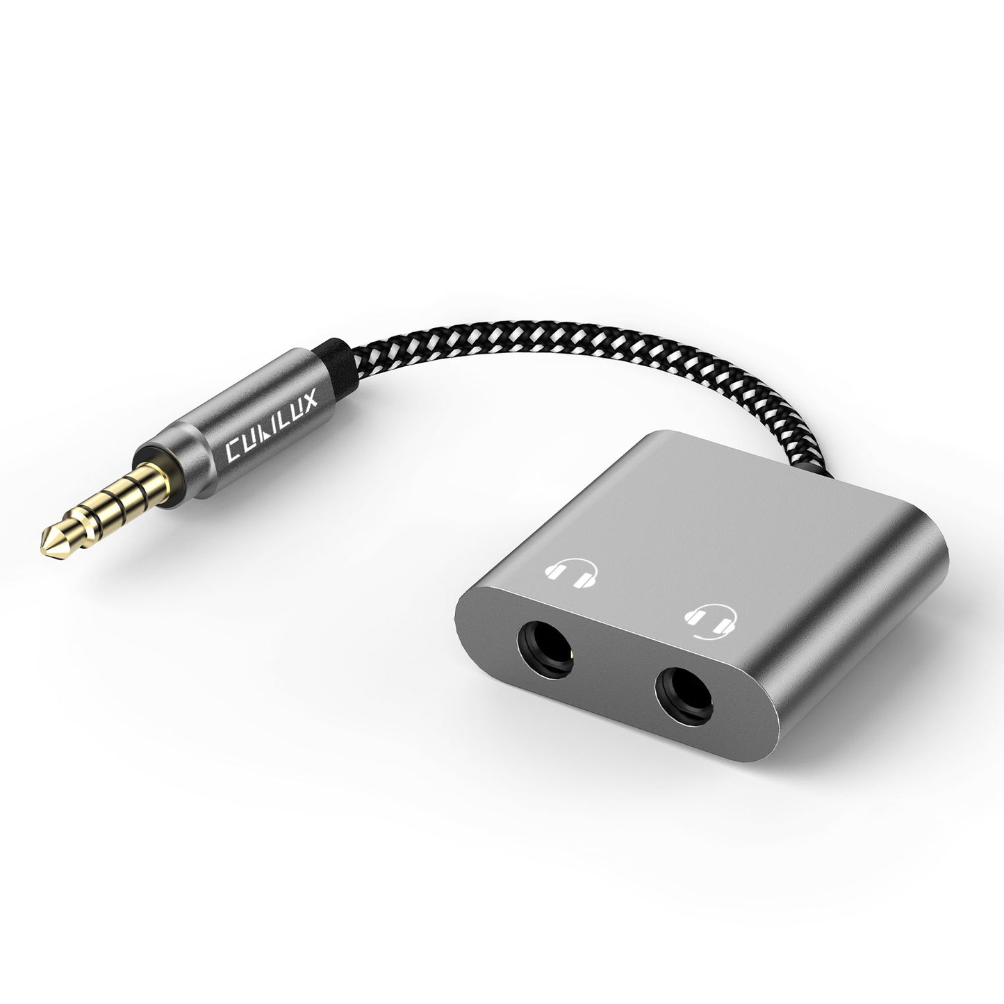 3.5mm Headphone Splitter-Gray