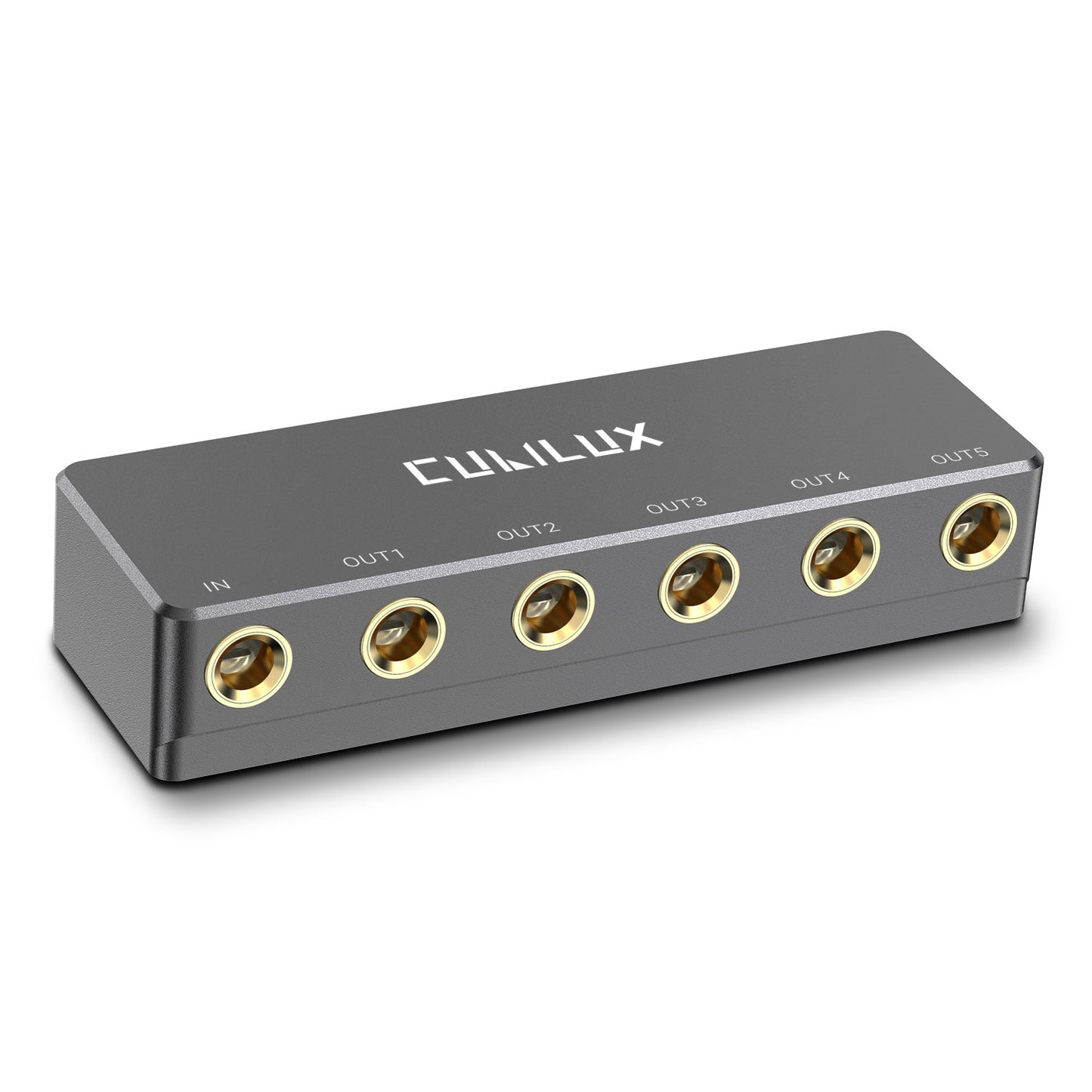 6.35mm 5 Ways Audio Splitter-Gray