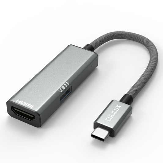 2-In-1 USB C to 4K HDMI Adapter with USB 3.0