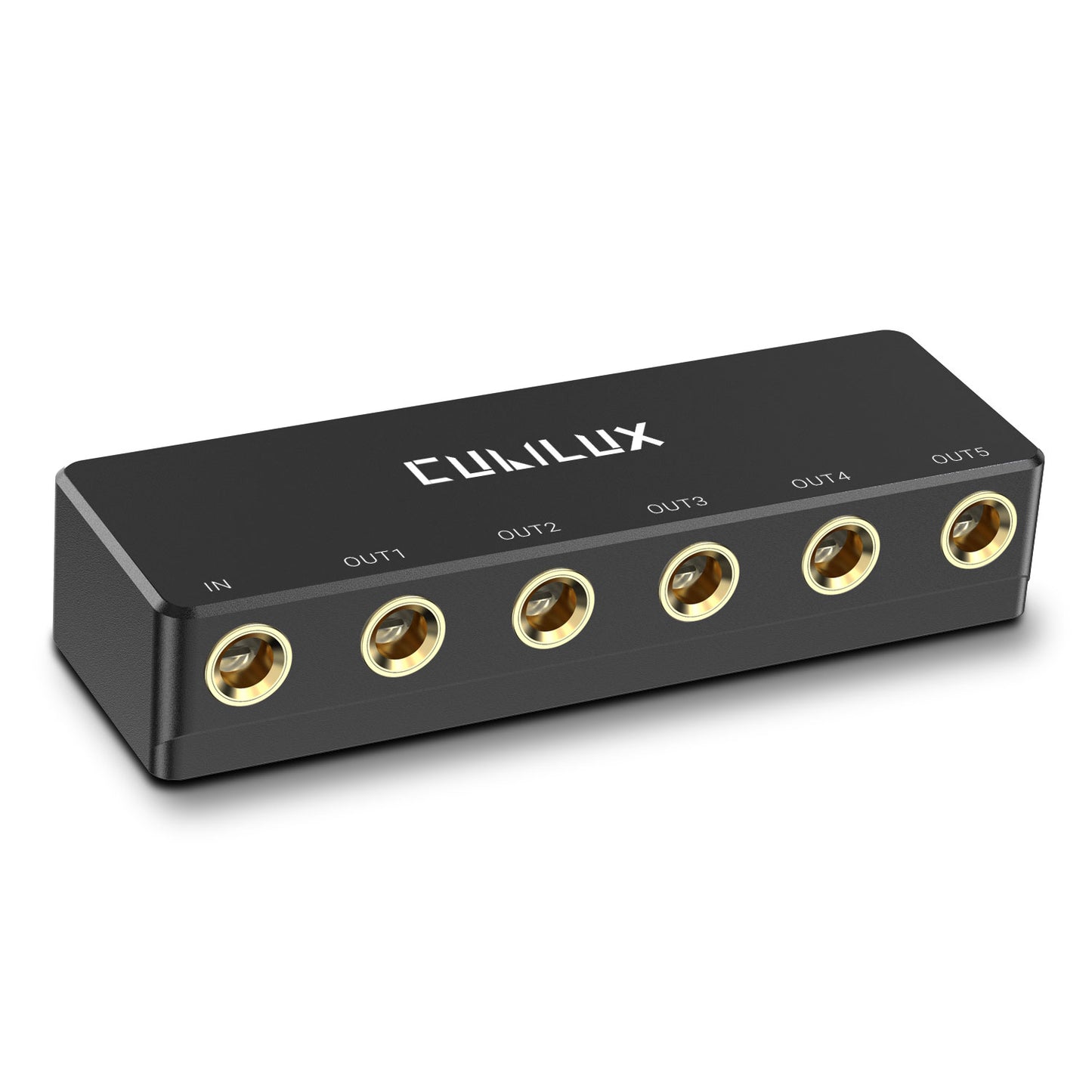 6.35mm 5 Ways Audio Splitter-Black