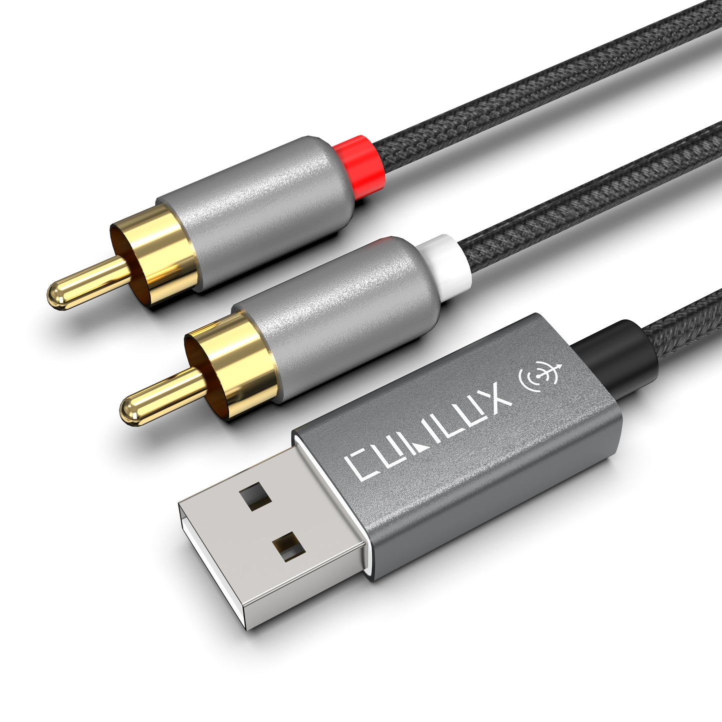 USB to RCA Audio Cable with 384KHz/24-bit DAC,6 FT