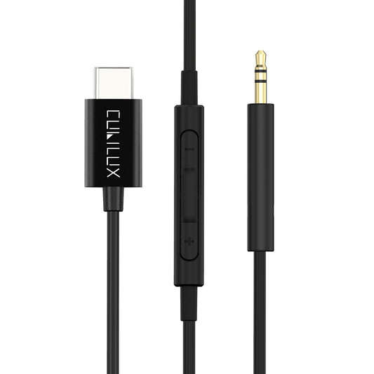 USB C to 2.5mm Headphone Cable-Black,4 FT