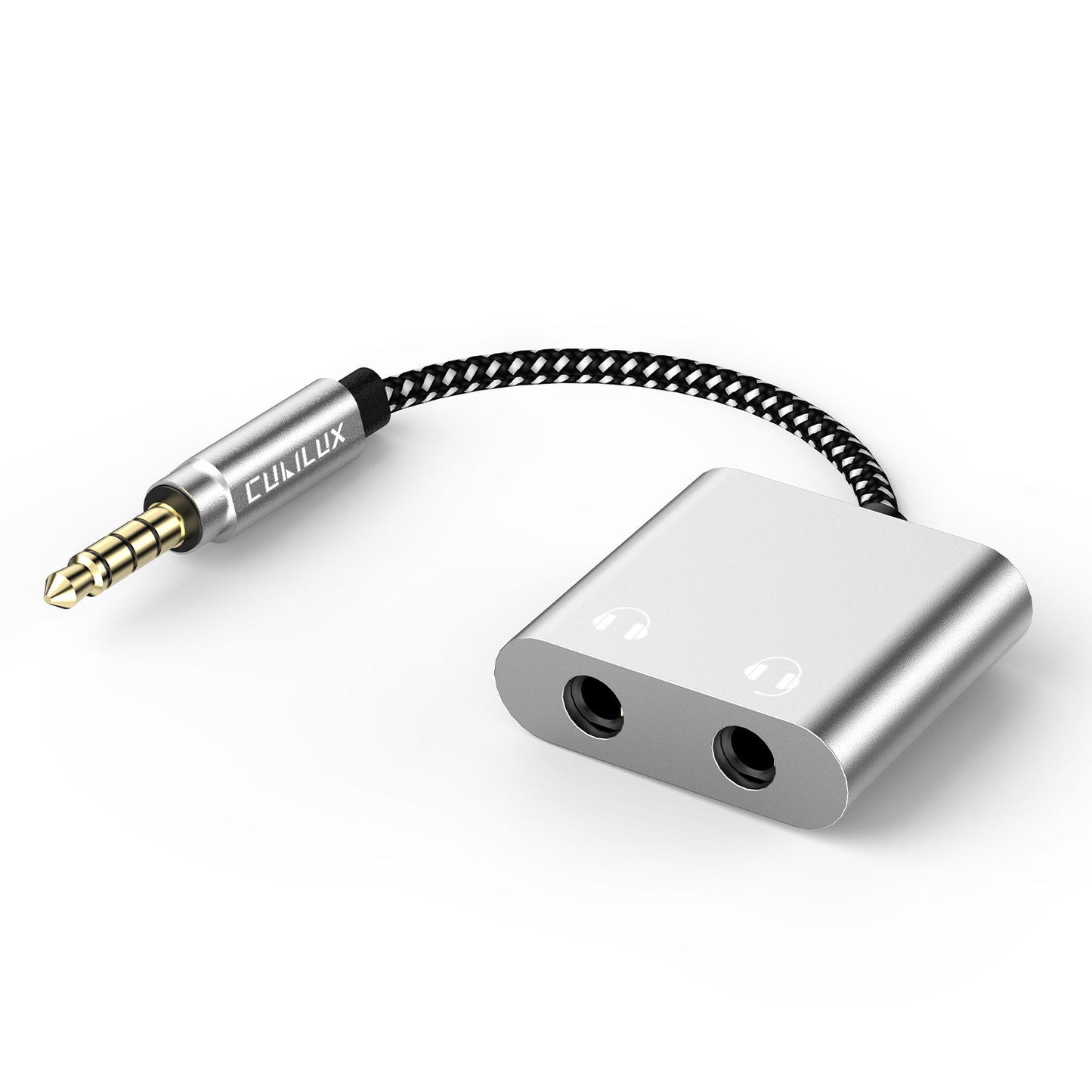 3.5mm Headphone Splitter-Silver