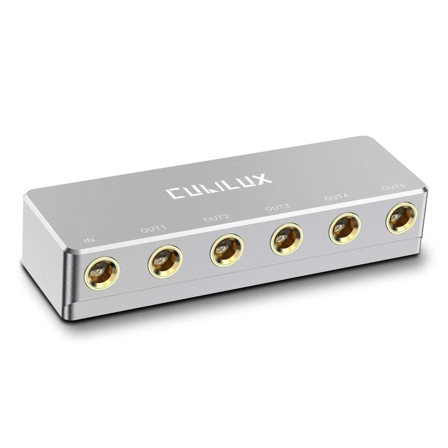 6.35mm 5 Ways Audio Splitter-Silver