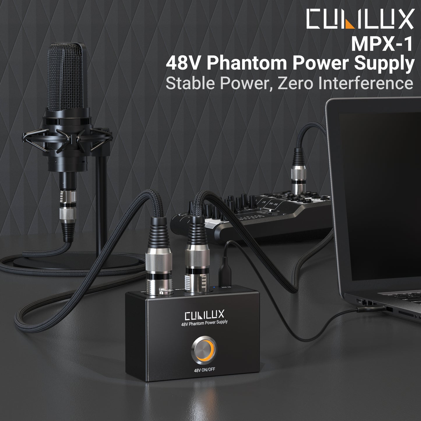 MPX-1 USB C 48V Phantom Power Supply