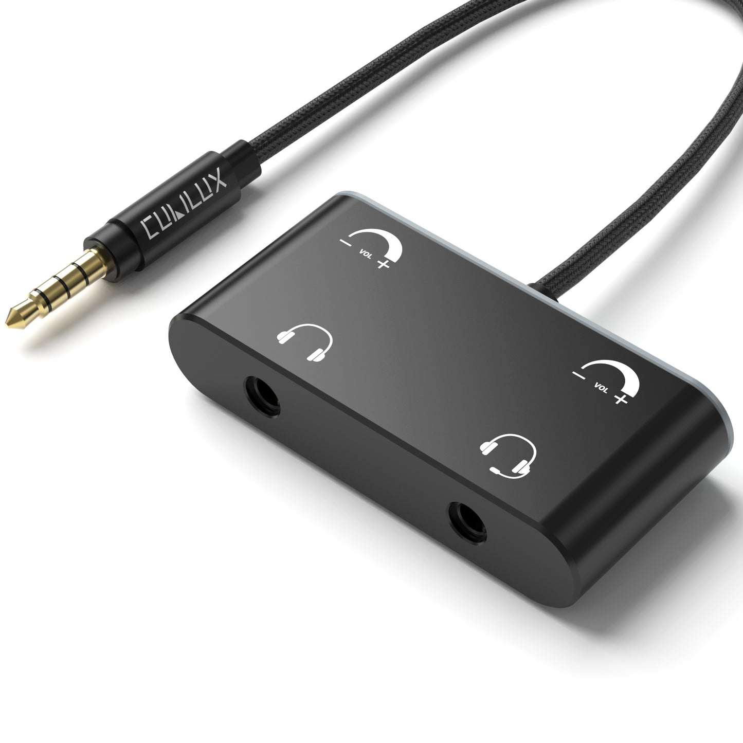 3.5mm Dual Headphone Splitter with Volume Control