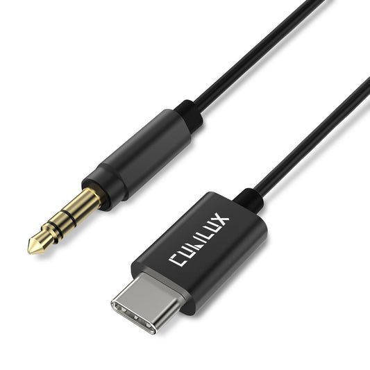 USB C Audio Cable-Black,4 FT