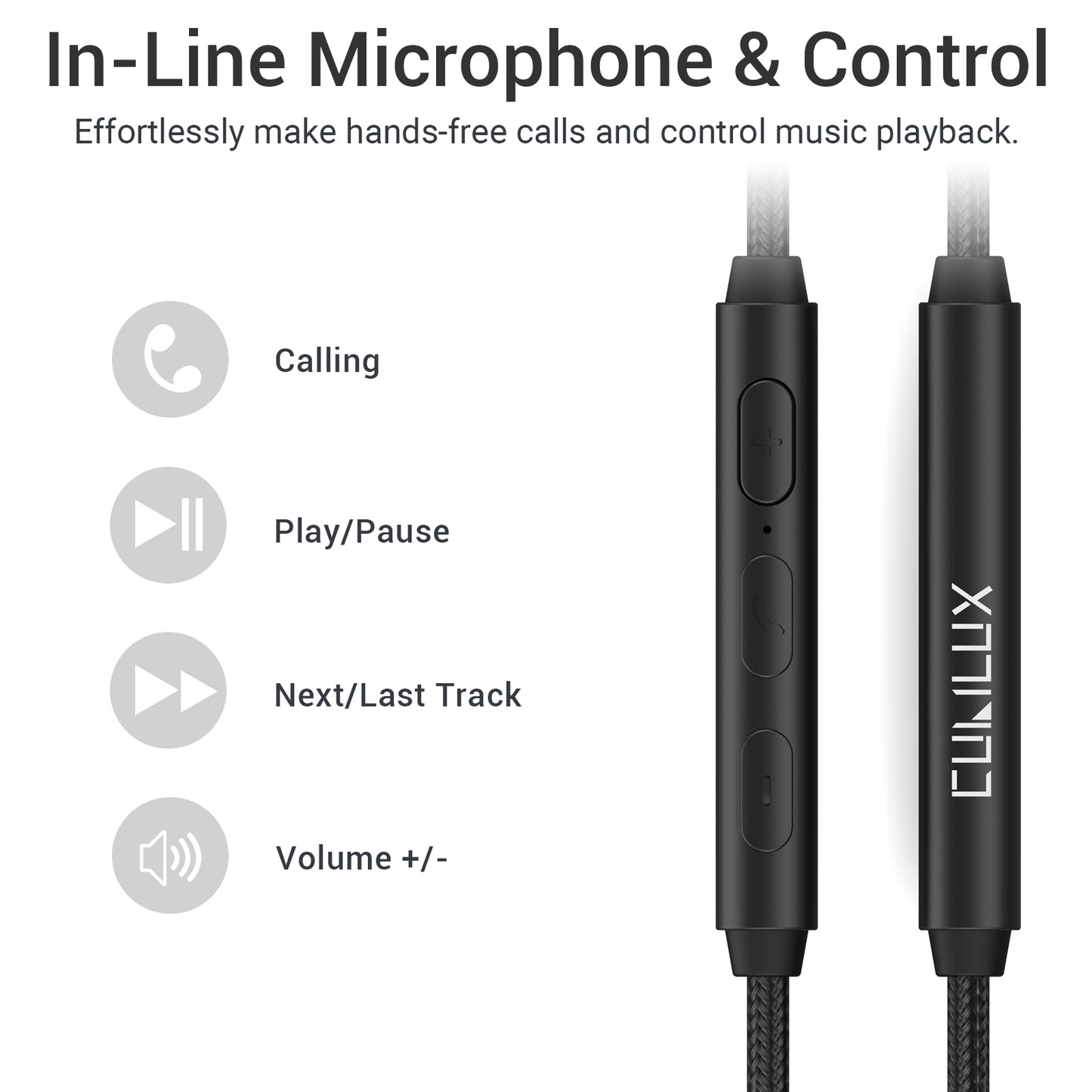 USB C to 2.5mm Headphone Cable with MIC-Black,4FT