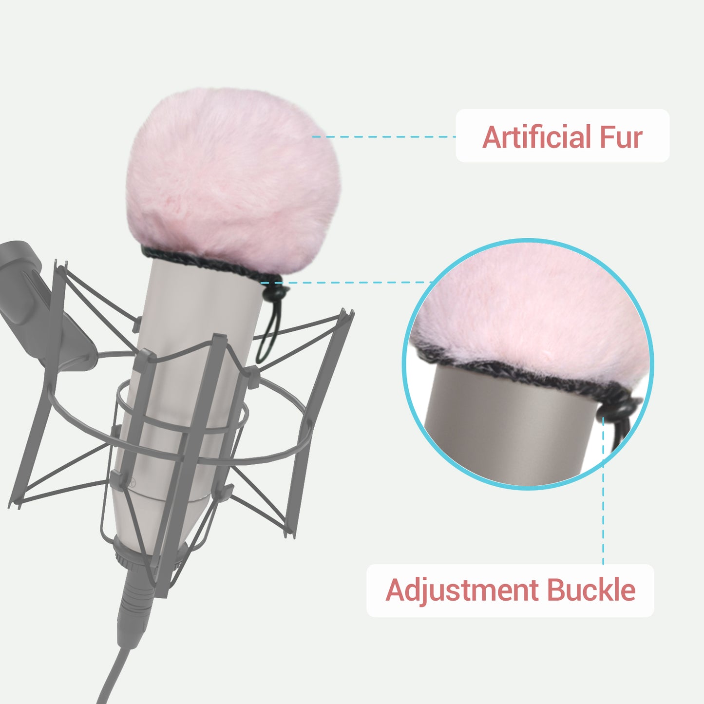 Furry Windscreen for NT1A-Pink