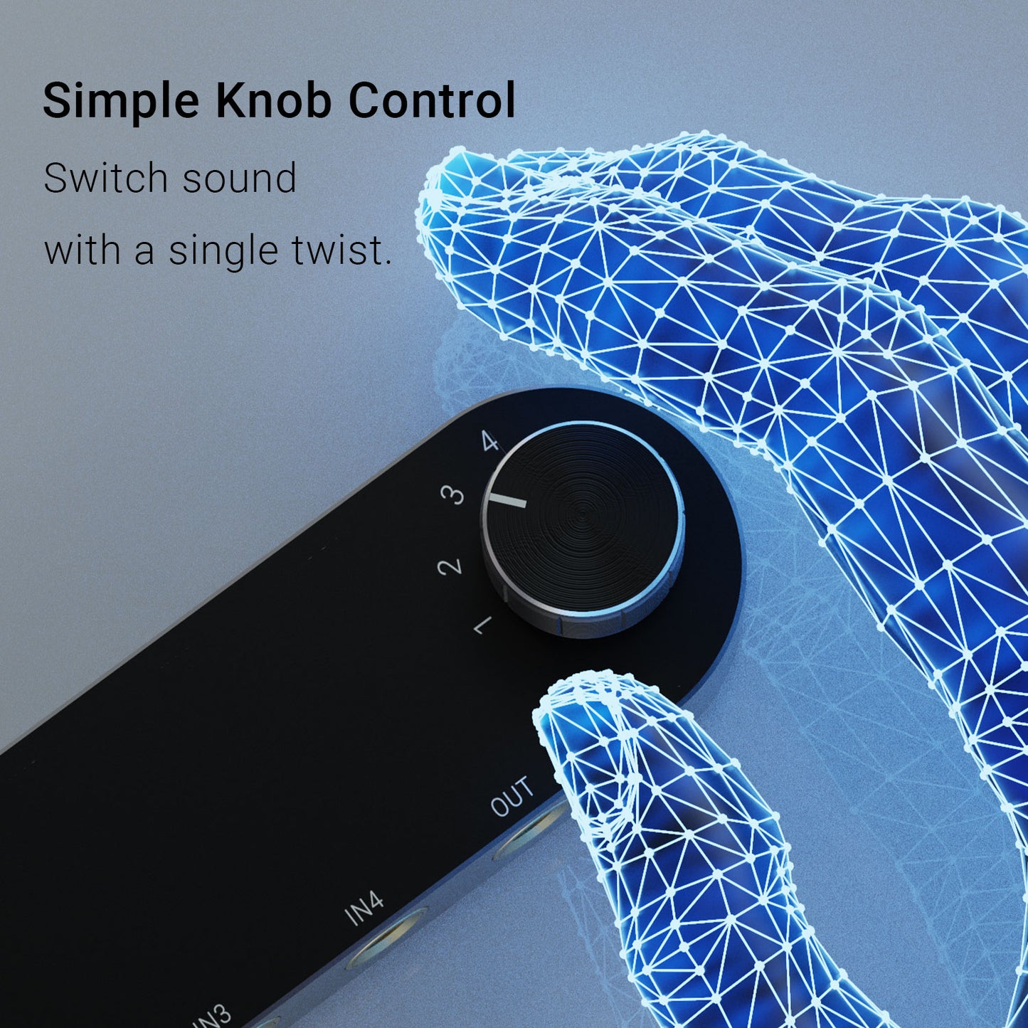 Bidirectional 4-Channel 6.35mm Audio Selector Box