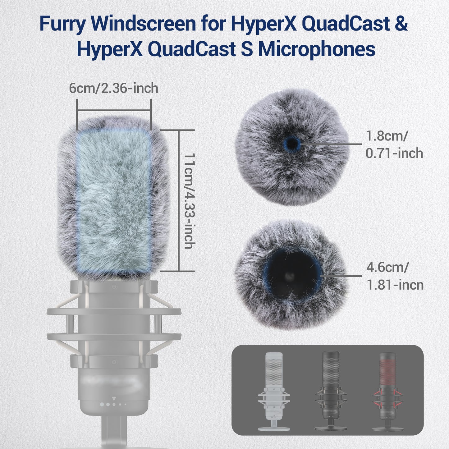 Windscreen for Hyperx Quadcast s