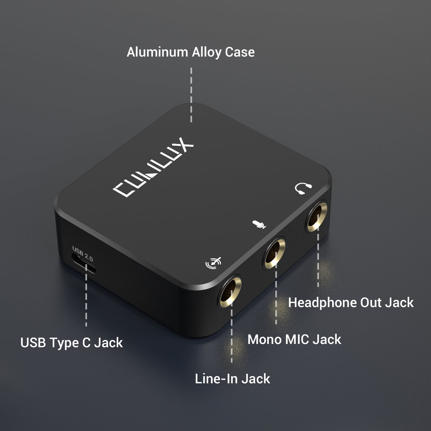 HLMS-C5 USB to 6.35mm Sound Card