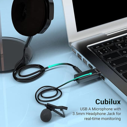 USB A Omnidirectional Microphone with 3.5mm Headphone Jack,MLA-2