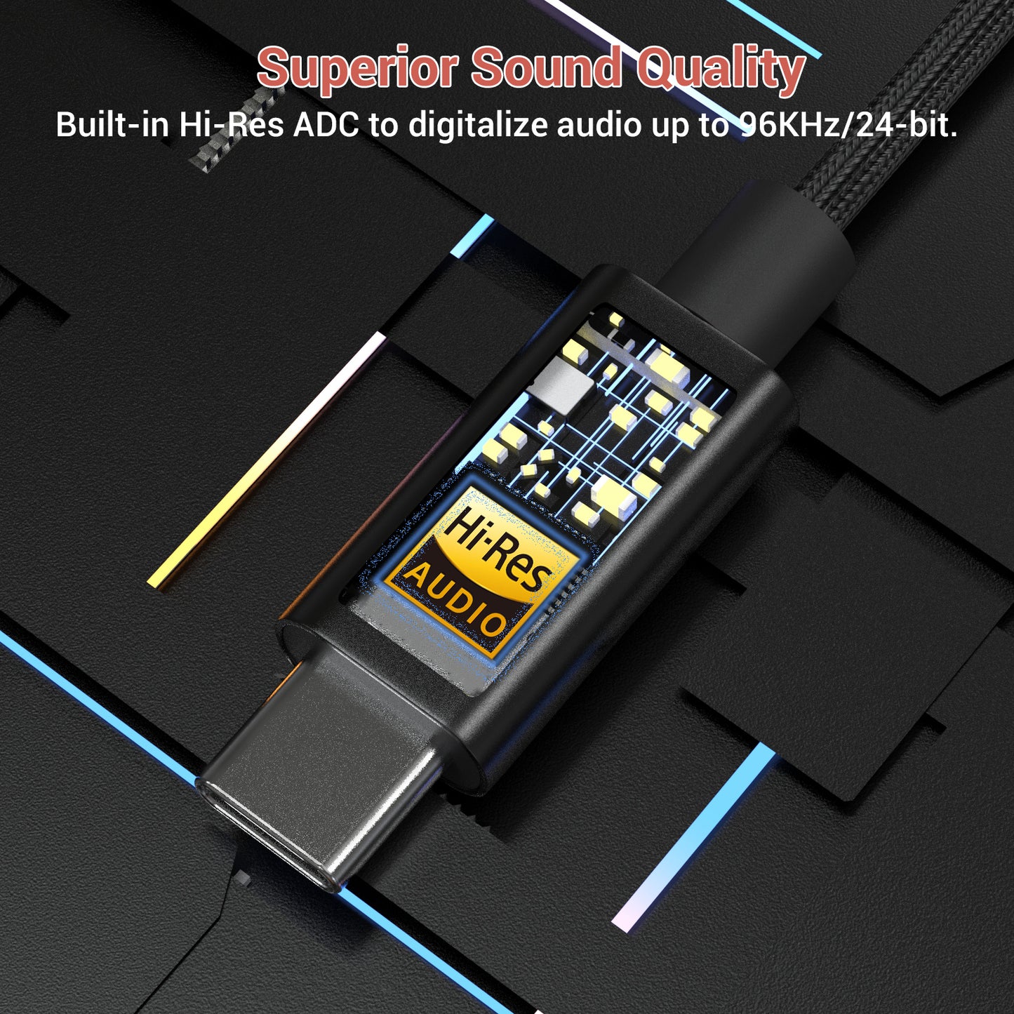 USB C to RCA Audio Capture Cable,5 FT