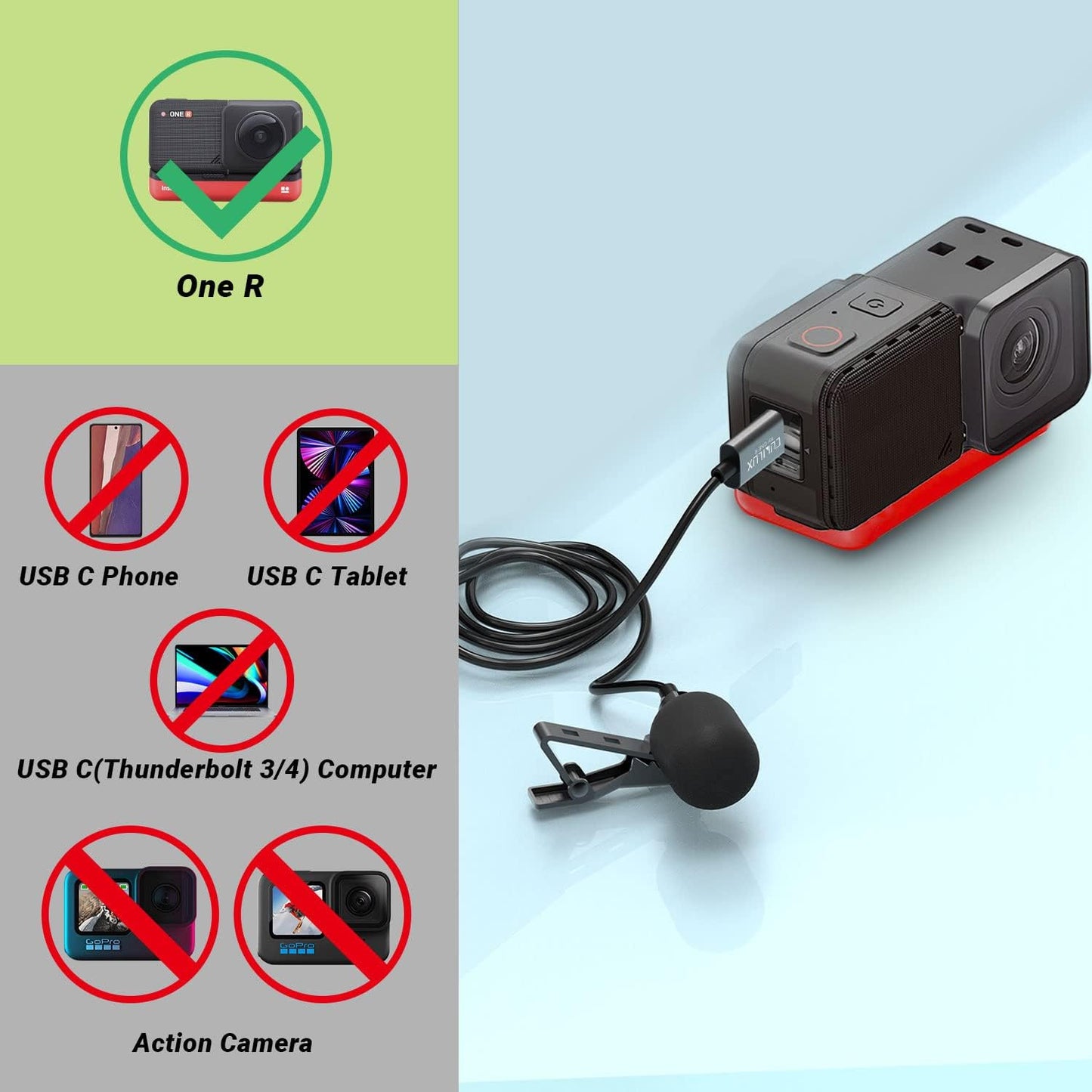 Unidirectional Microphone for One R, MLC-L