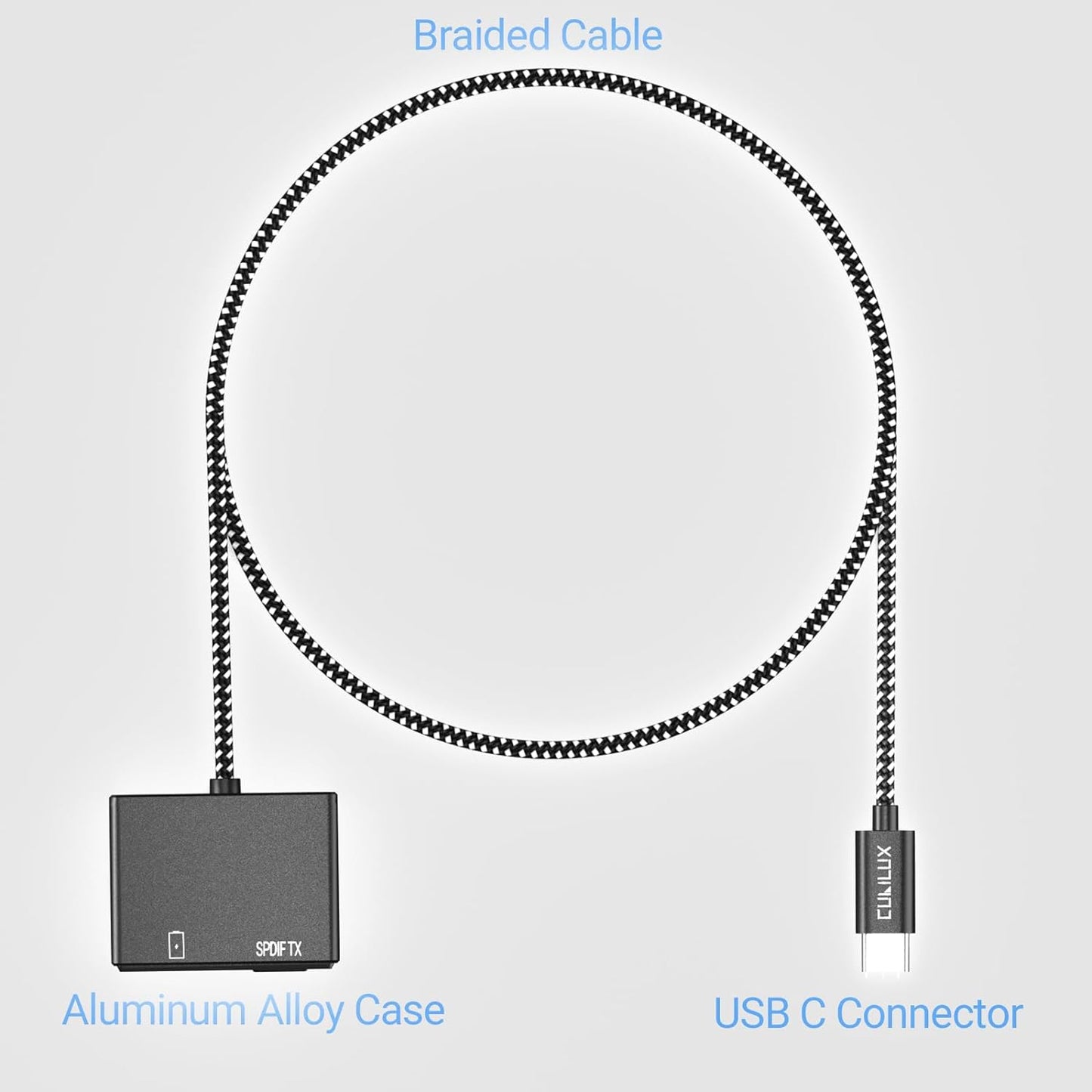 USB C to SPDIF Charging Adapter