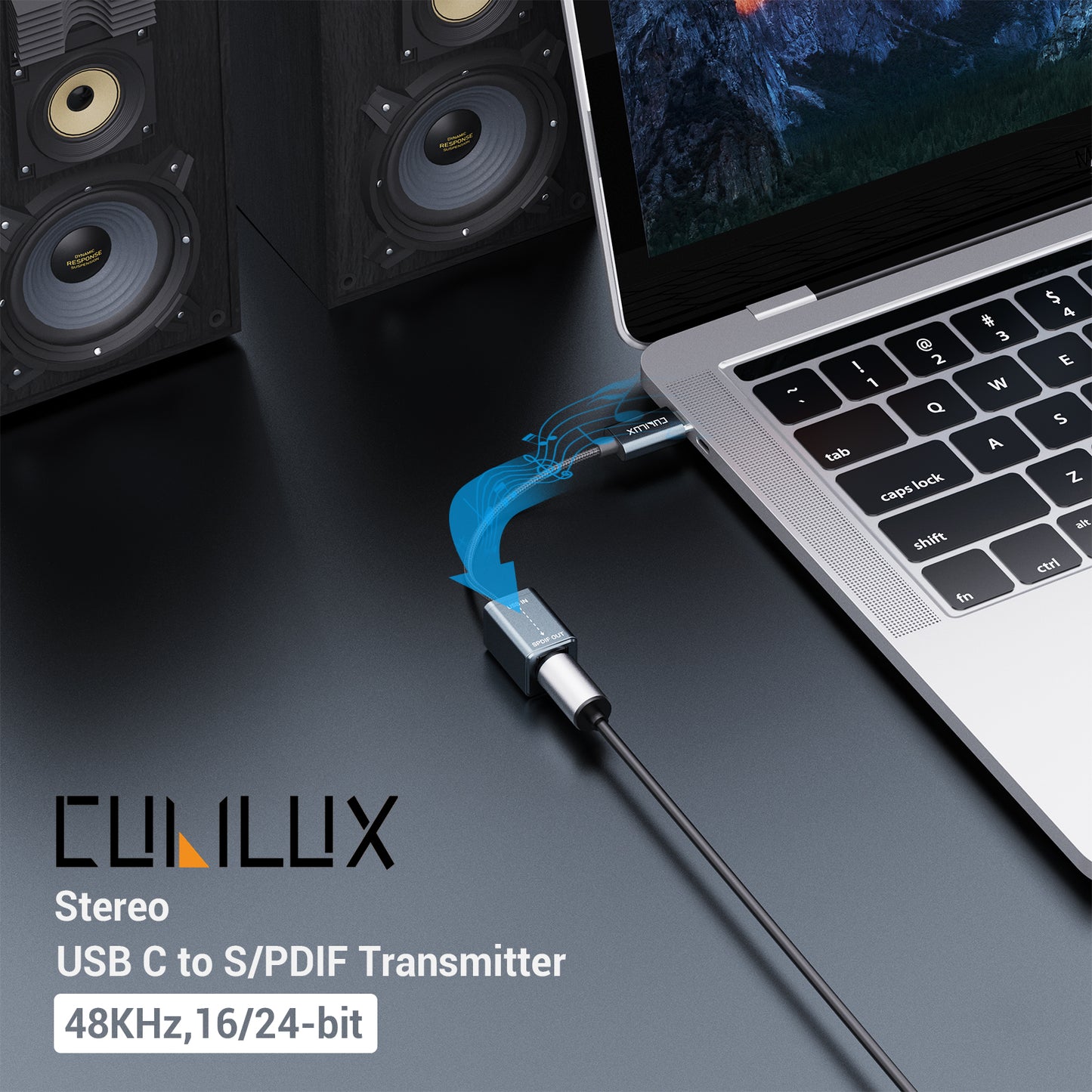 USB C SPDIF Adapter-Gray