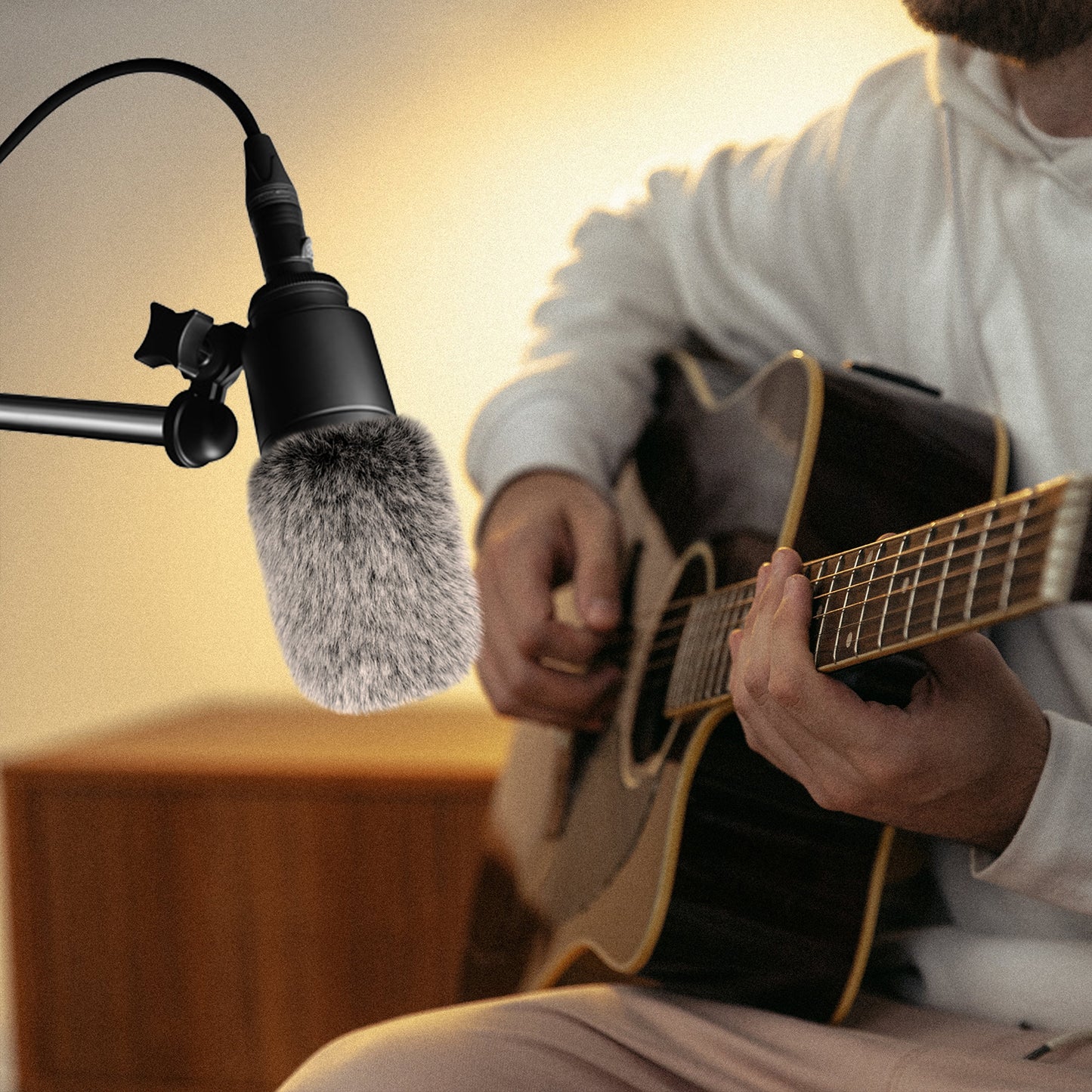 Furry Windscreen for AT2020 Microphone