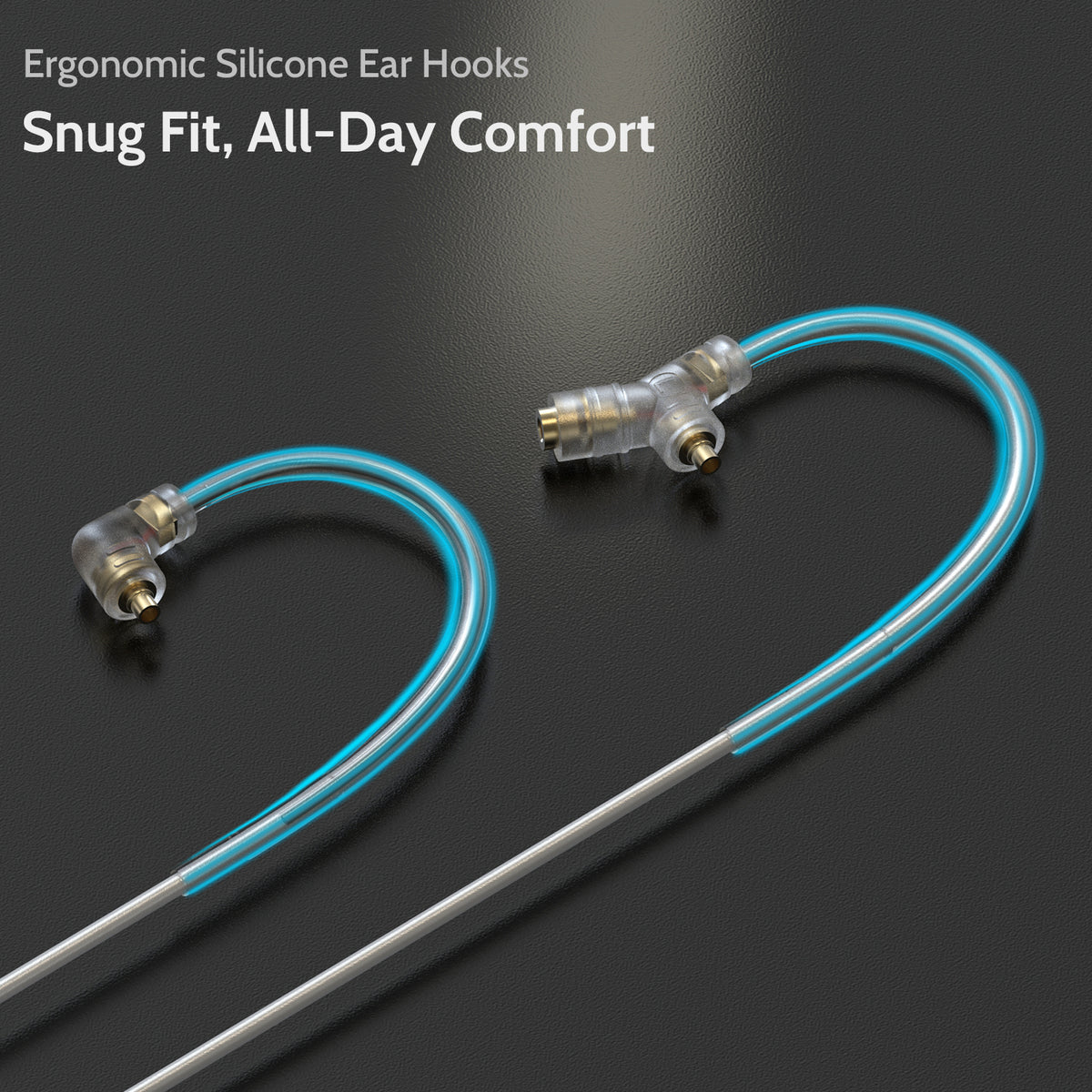 3.5mm MMCX Cable with Boom MIC, 4 Feet