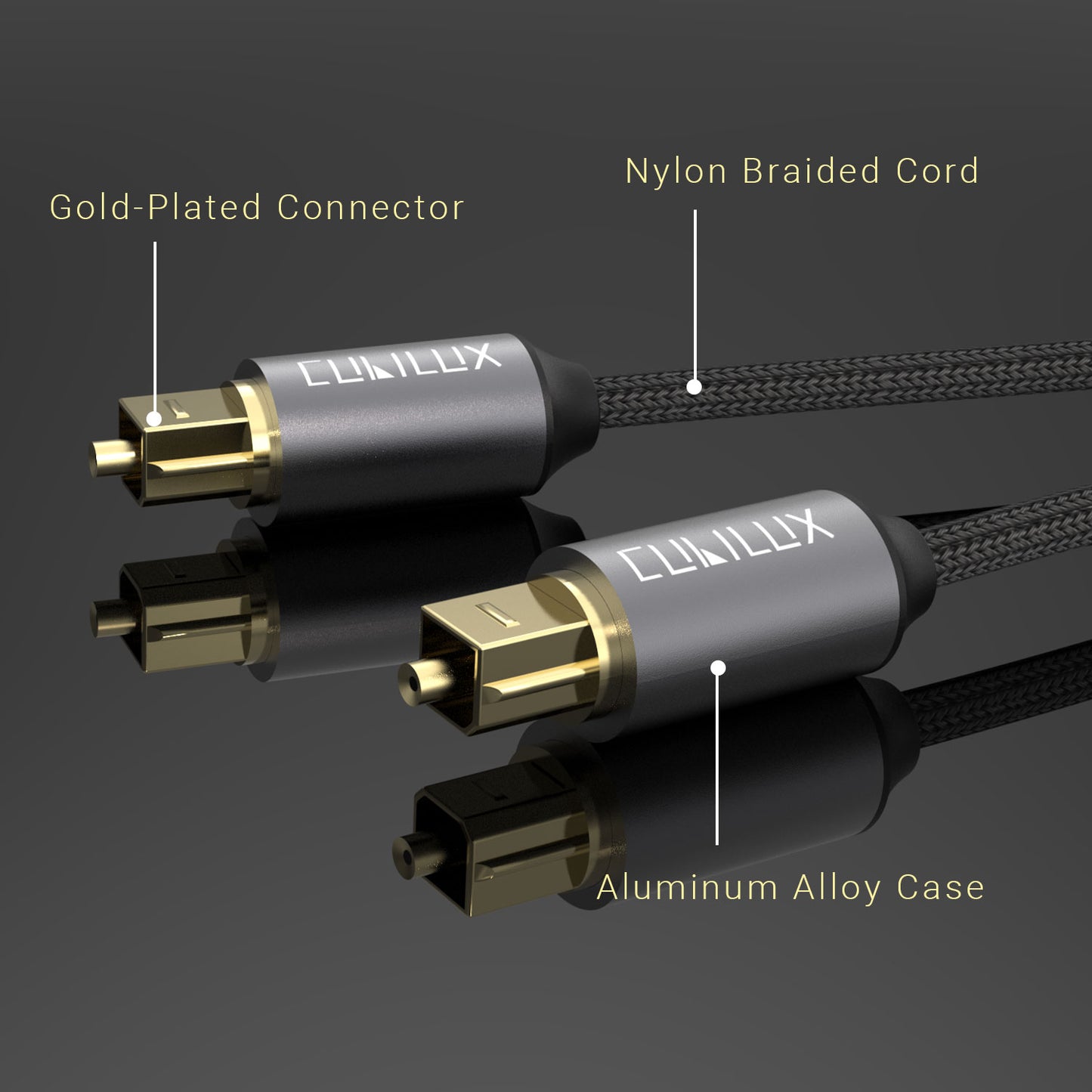 SPDIF/Toslink Optical Audio Cable-2 Pack