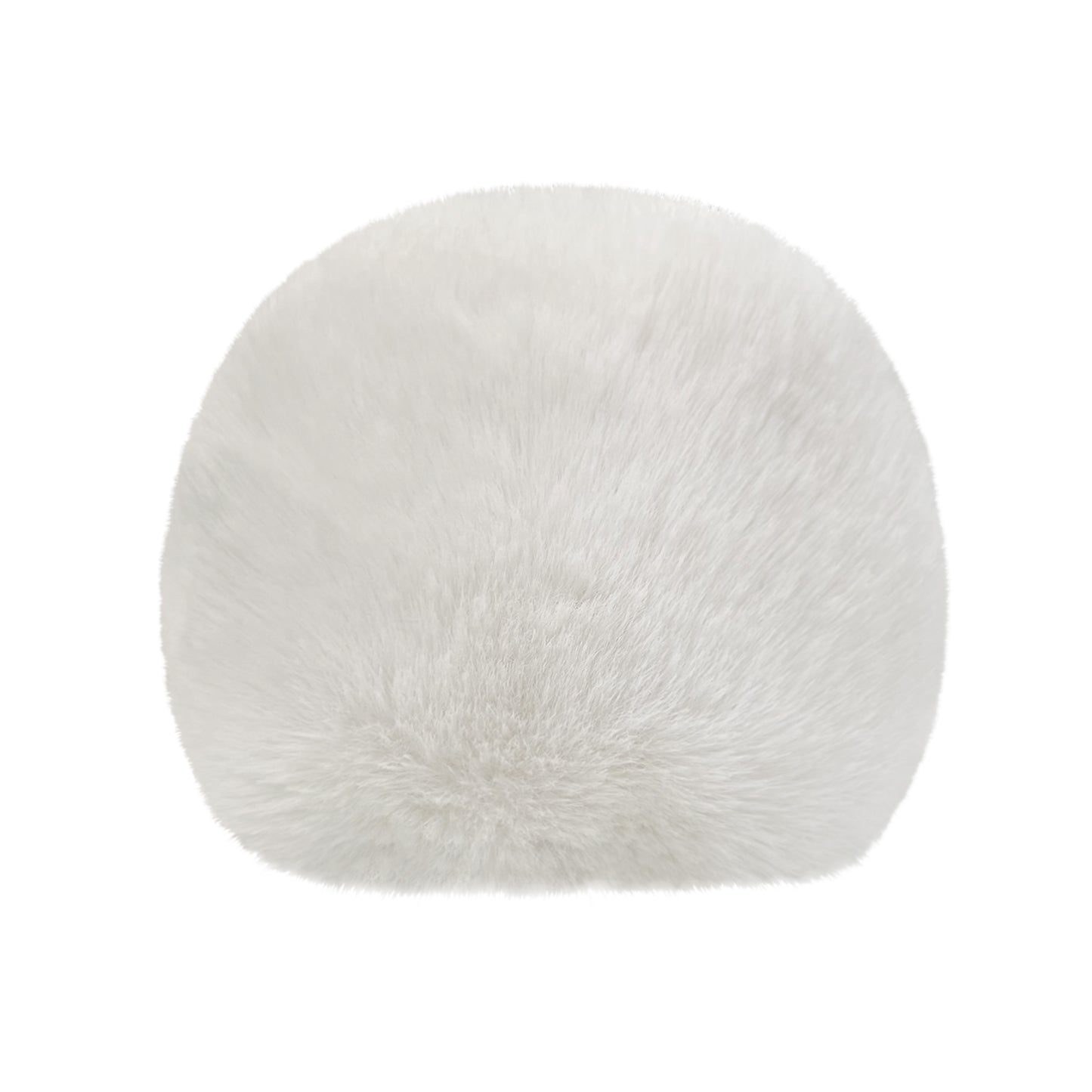 1 Pack White Microphone Furry Windscreen