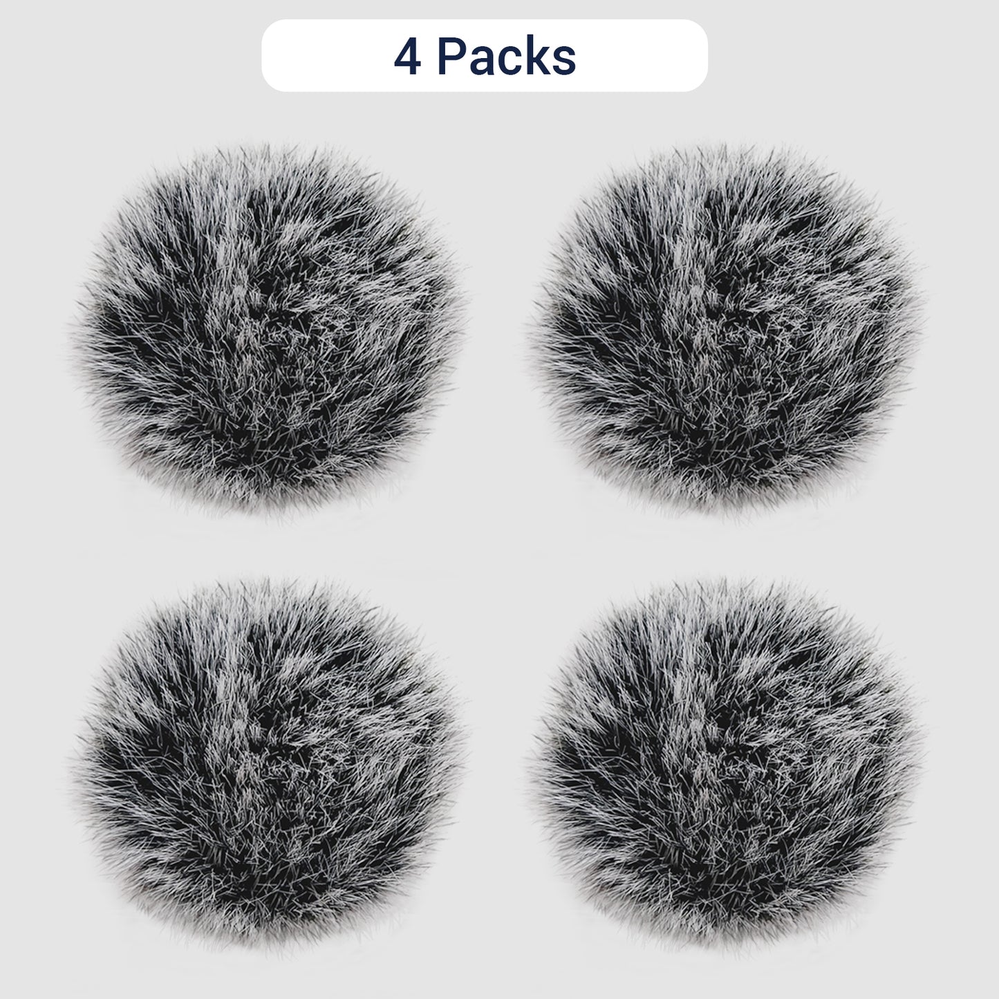 Fury Windscreen for DJI Lavalier Microphone-4PACK