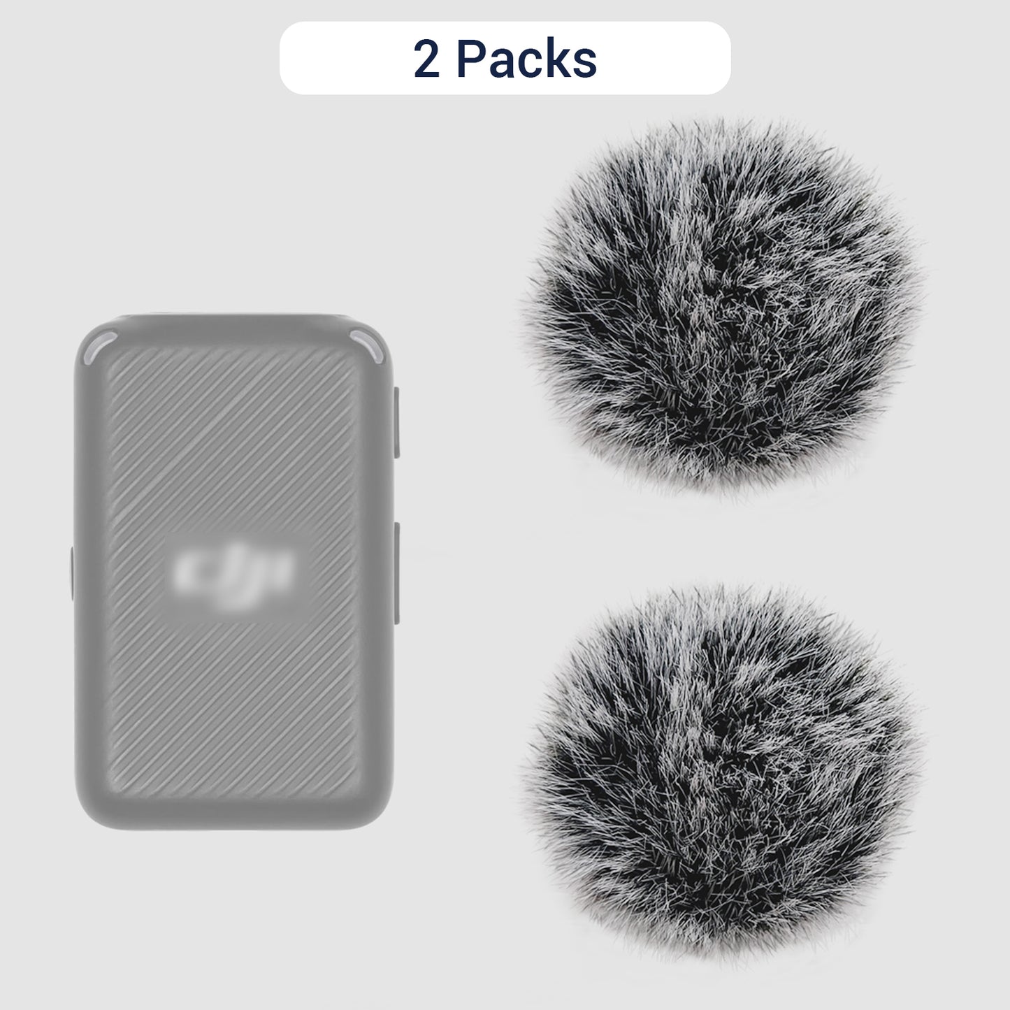 Fury Windscreen for DJI Lavalier Microphone-2PACK