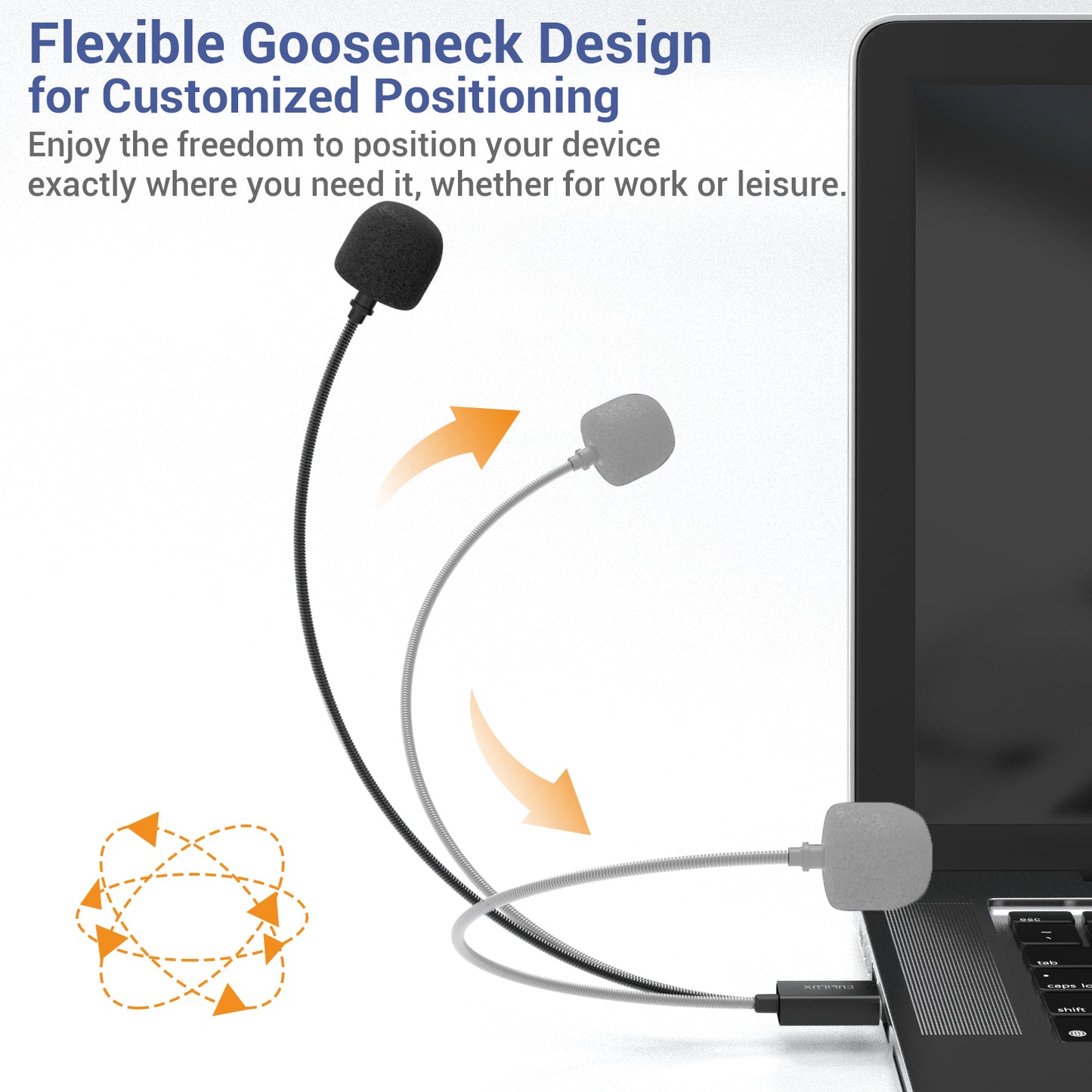 USB A Unidirectional Gooseneck Microphone,MGA-1