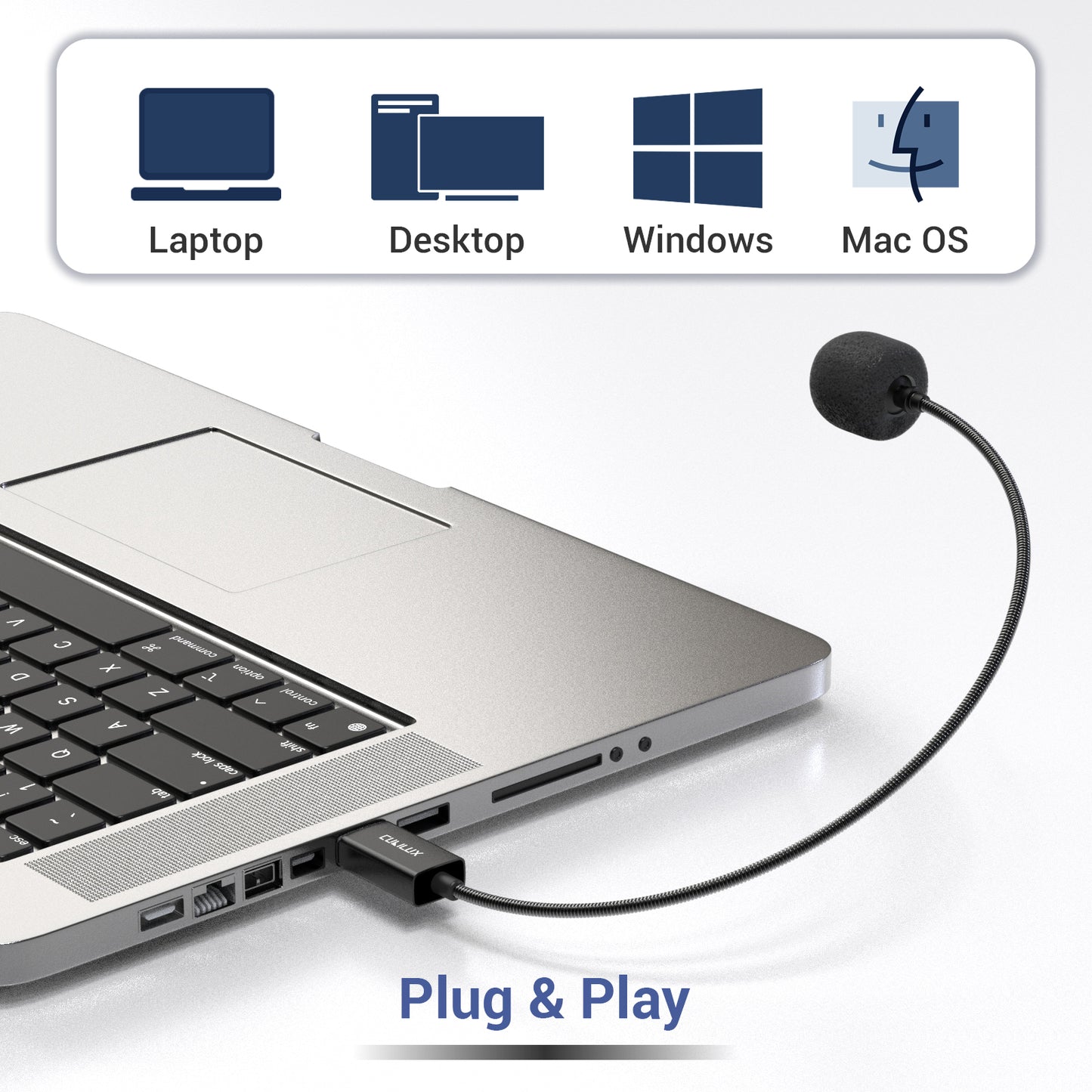 USB A Unidirectional Gooseneck Microphone,MGA-1