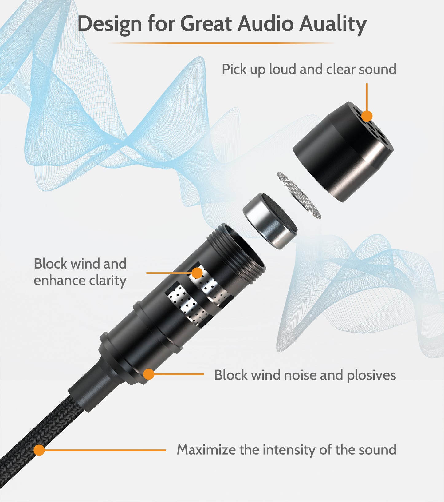 Lavalier Microphone for Insta 360 X4