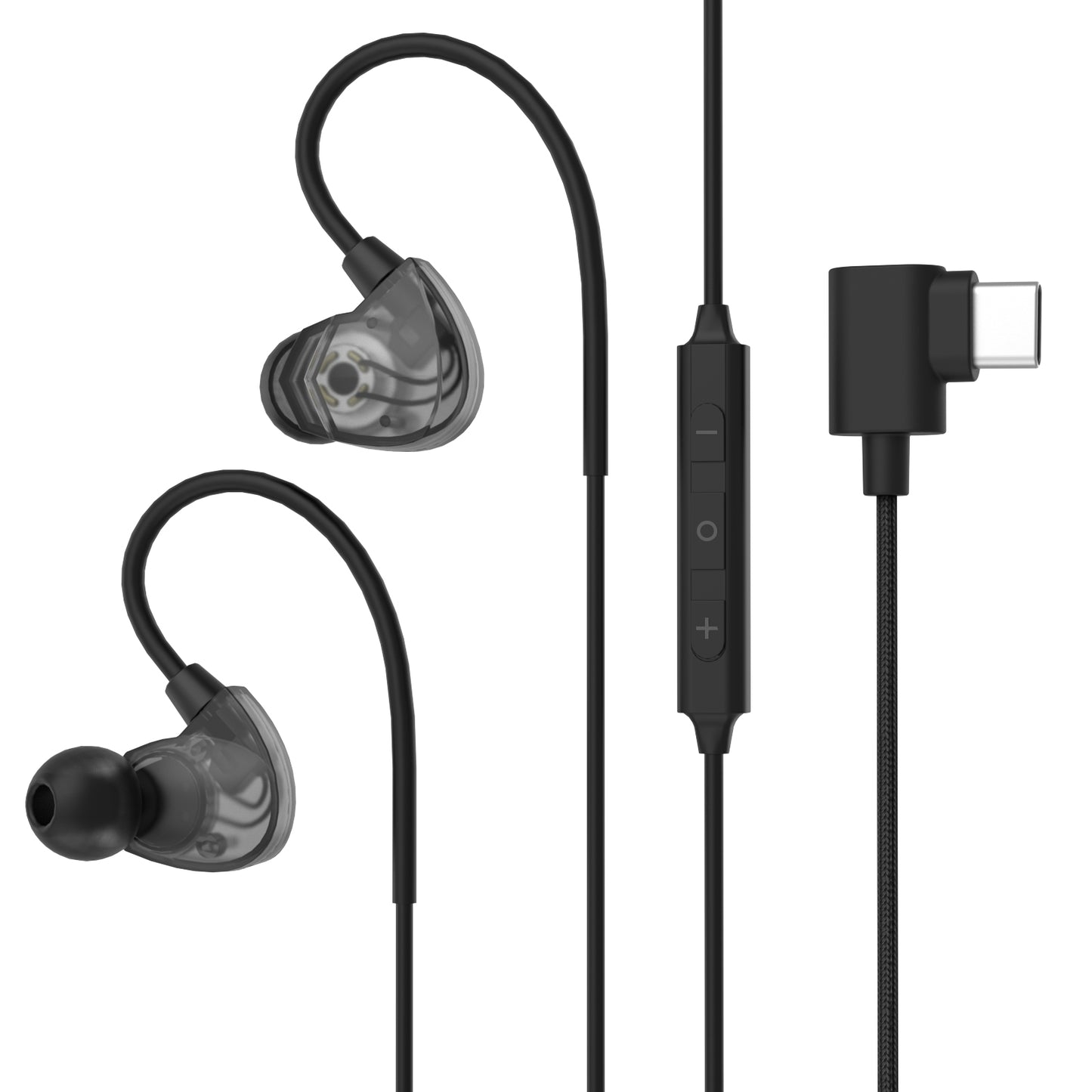 Right Angle USB C Earphones