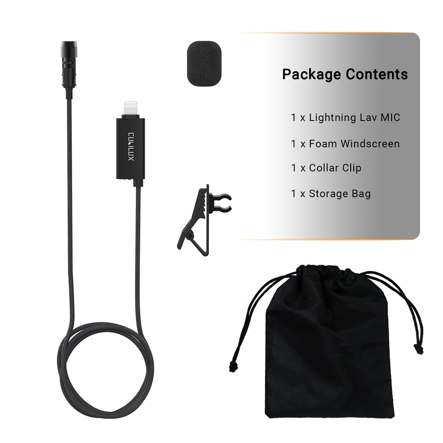 Unidirectional Lightning Lavalier Microphone,MLL-2