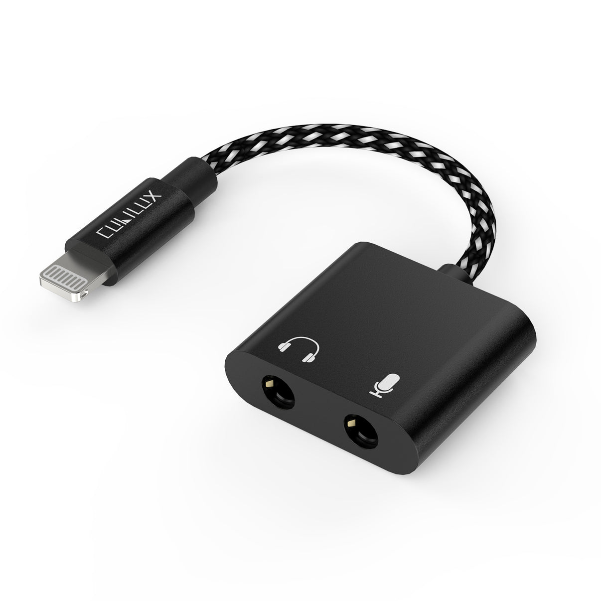 Lightning to 3.5mm TRRS MIC AdapterBlack Cubilux