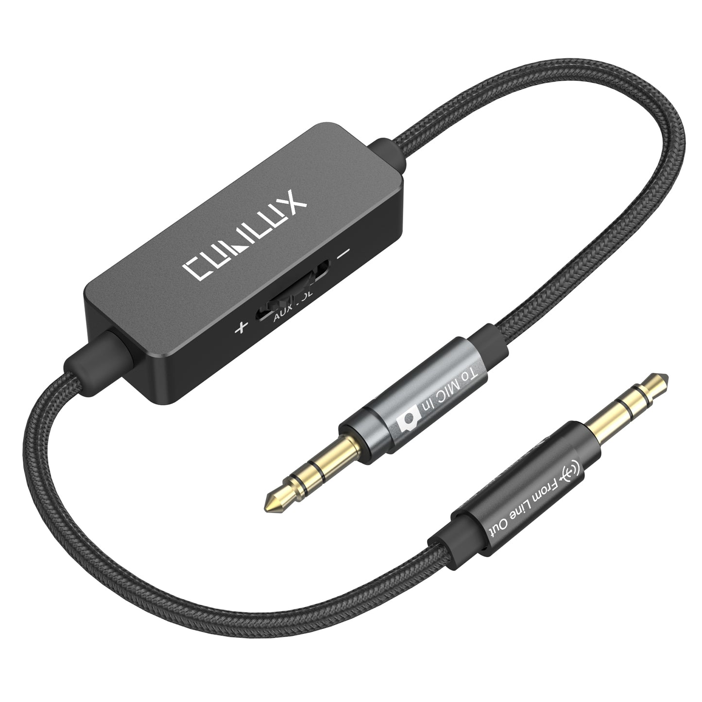 3.5mm Line Level to Microphone Level Attenuator Cable,1 FT