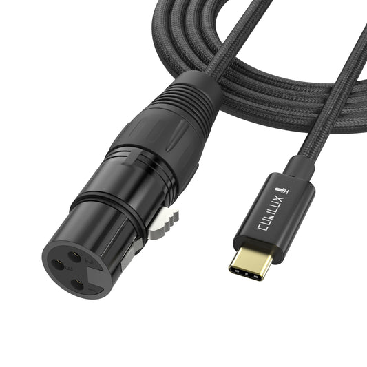 XLR Microphone to USB C Cable,6.6 FT