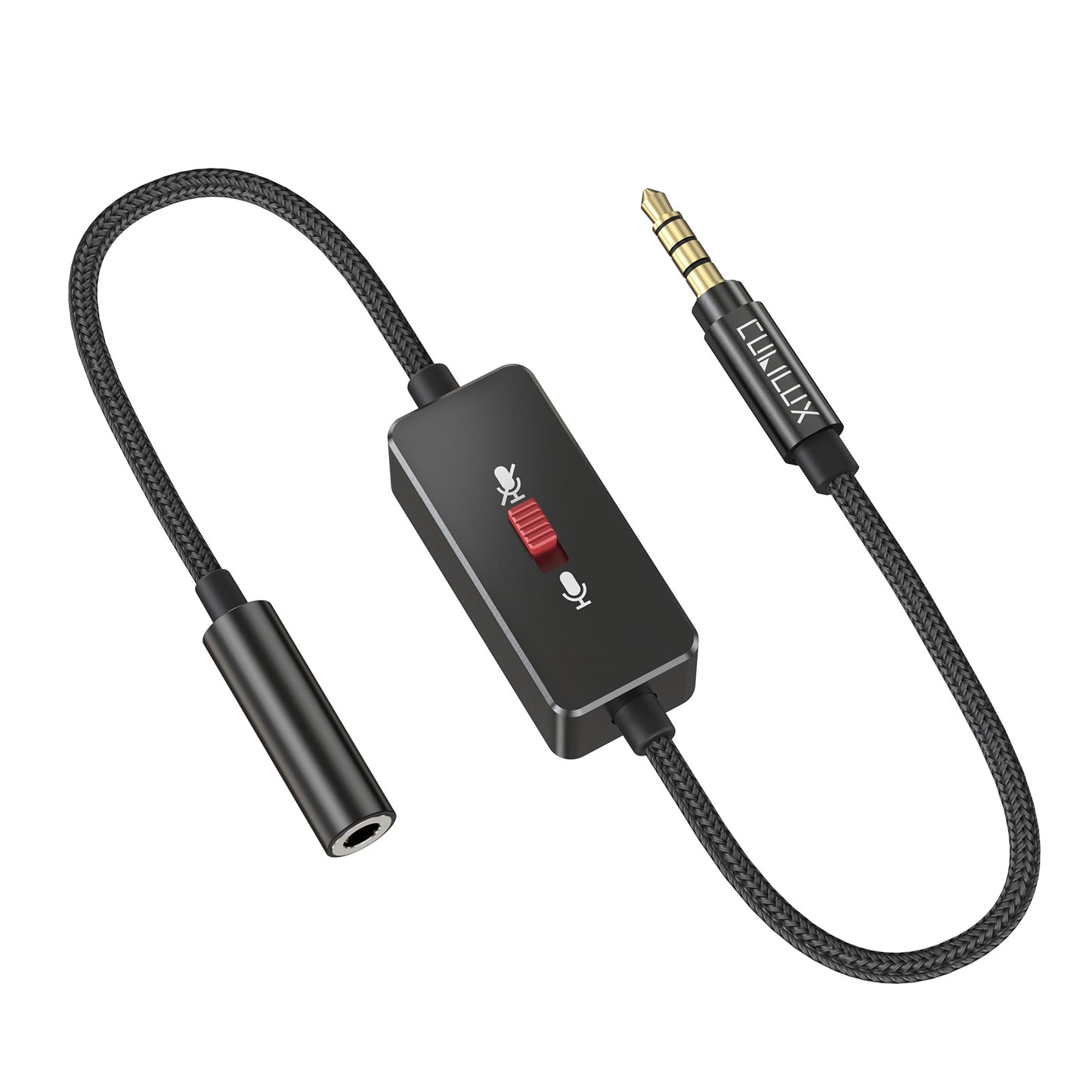 3.5mm TRRS Microphone Mute Switch Adapter