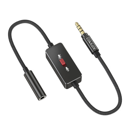 3.5mm TRRS Microphone Mute Switch Adapter