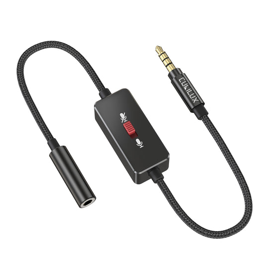 3.5mm TRRS Microphone Mute Switch Adapter