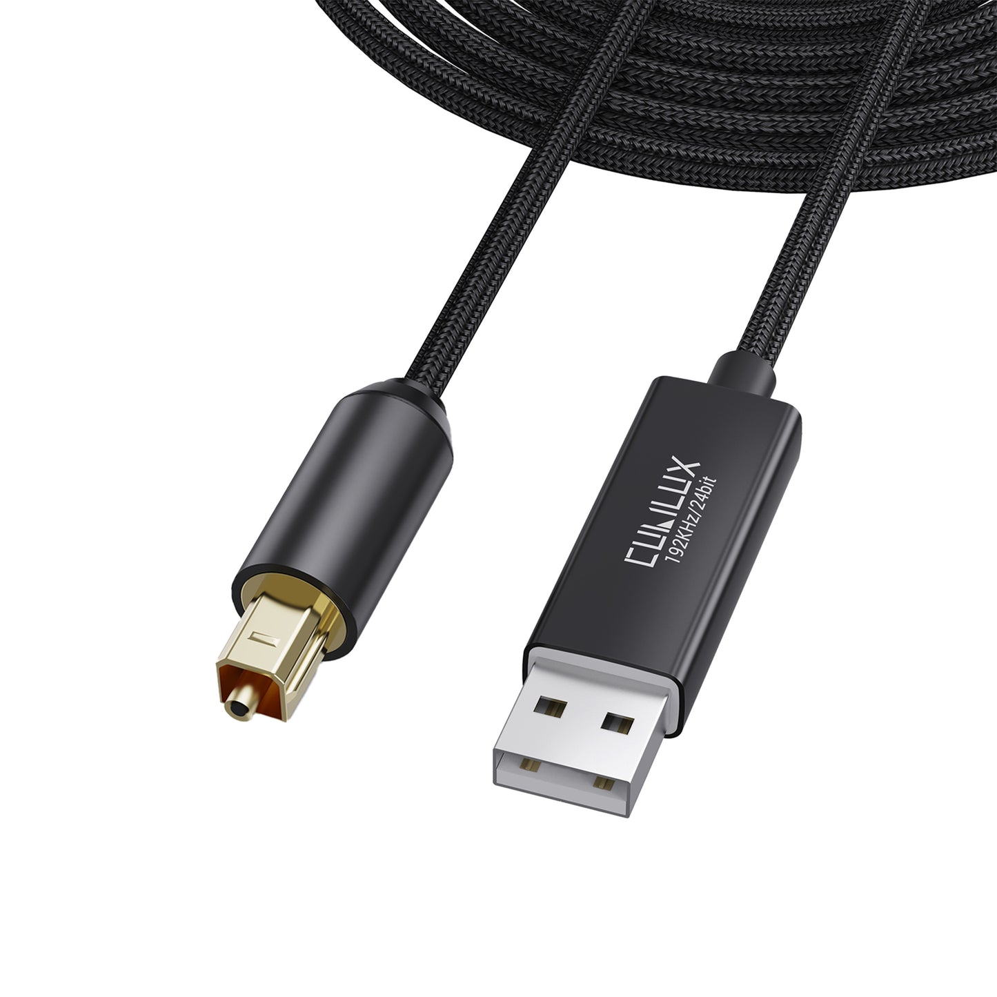 USB A to TOSLINK Optical Audio Cable