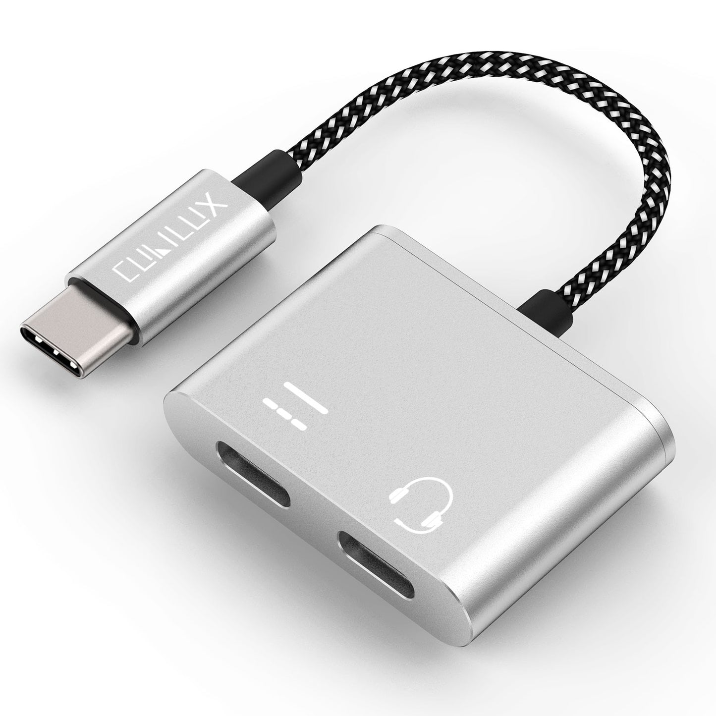 USB C to Dual USB C Splitter-Silver