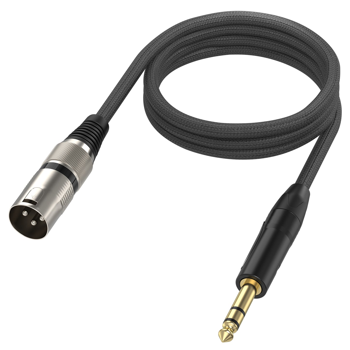 XLR Male to 6.35 TRS Jack Cable,6.5 FT
