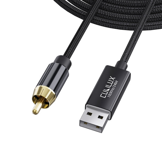 USB A to Coaxial SPDIF Audio Cable for PC MacBook and PS5, 2m