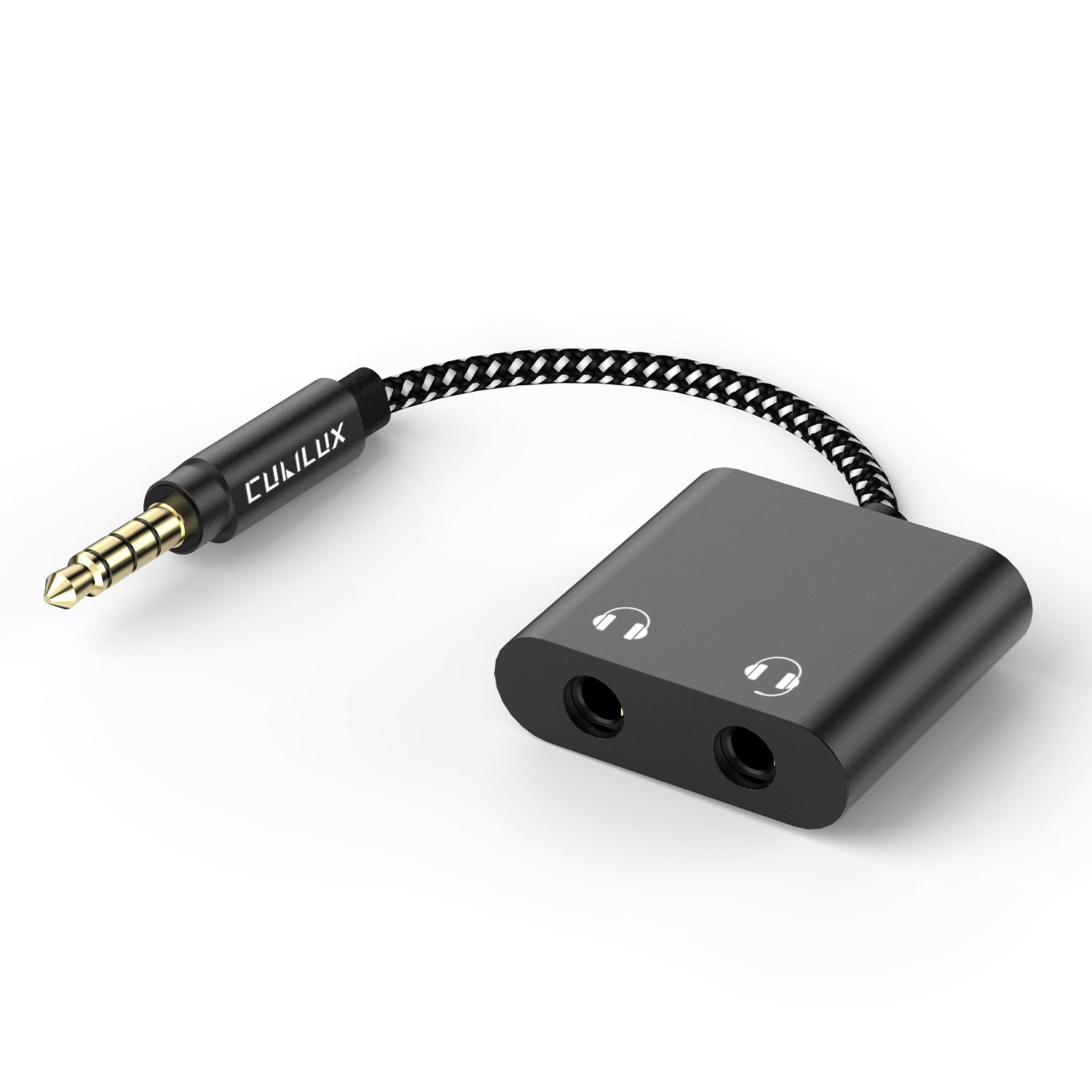 3.5mm Headphone Splitter-Black – Cubilux