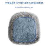 Foam Cover & Furry Windscreen Pack Compatible with Shure SM58 Microphone