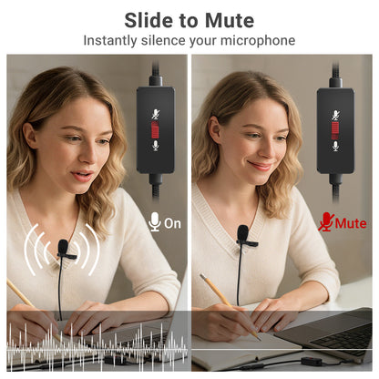 3.5mm TRRS Microphone Mute Switch Adapter