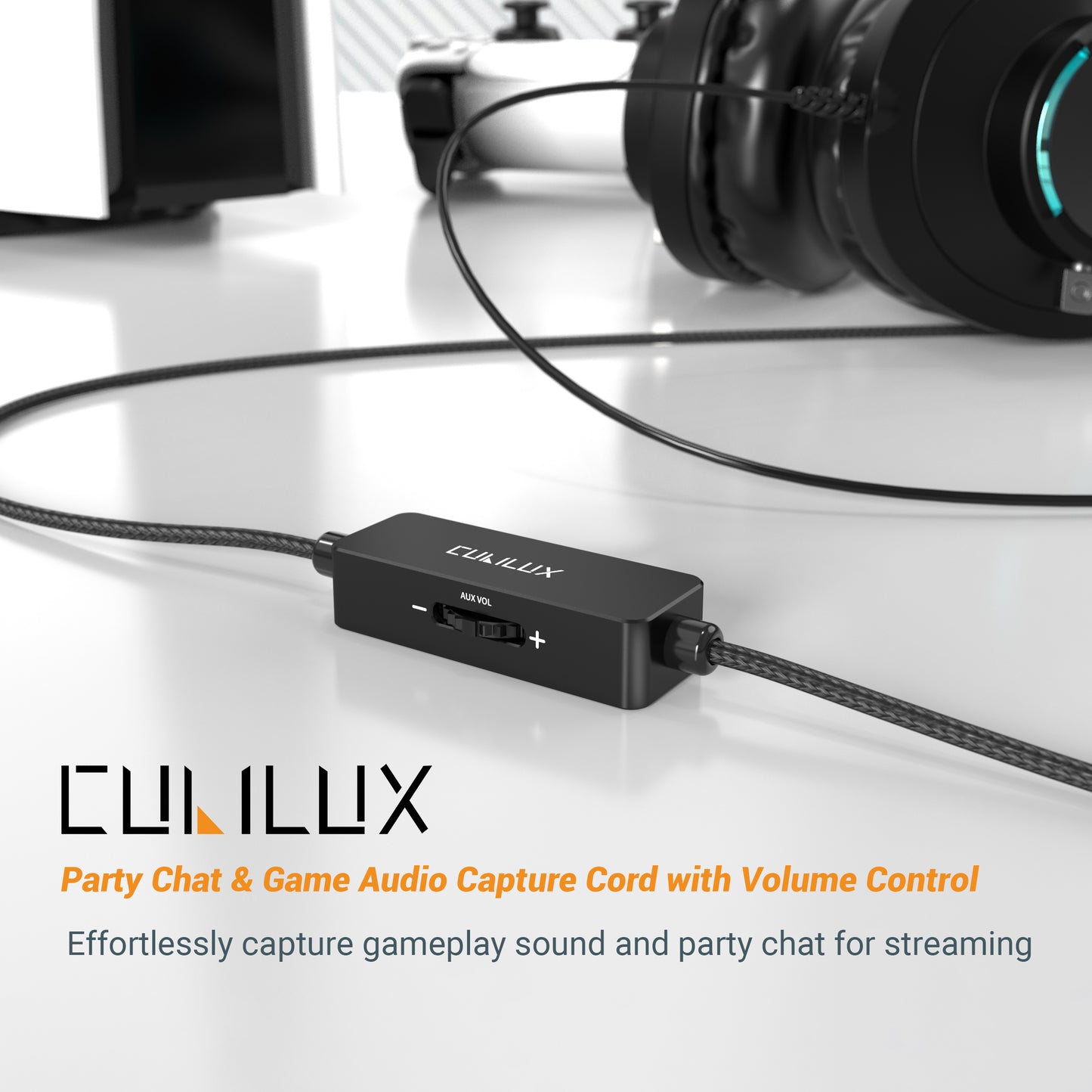 Chat Link Pro Cable with Volume Control