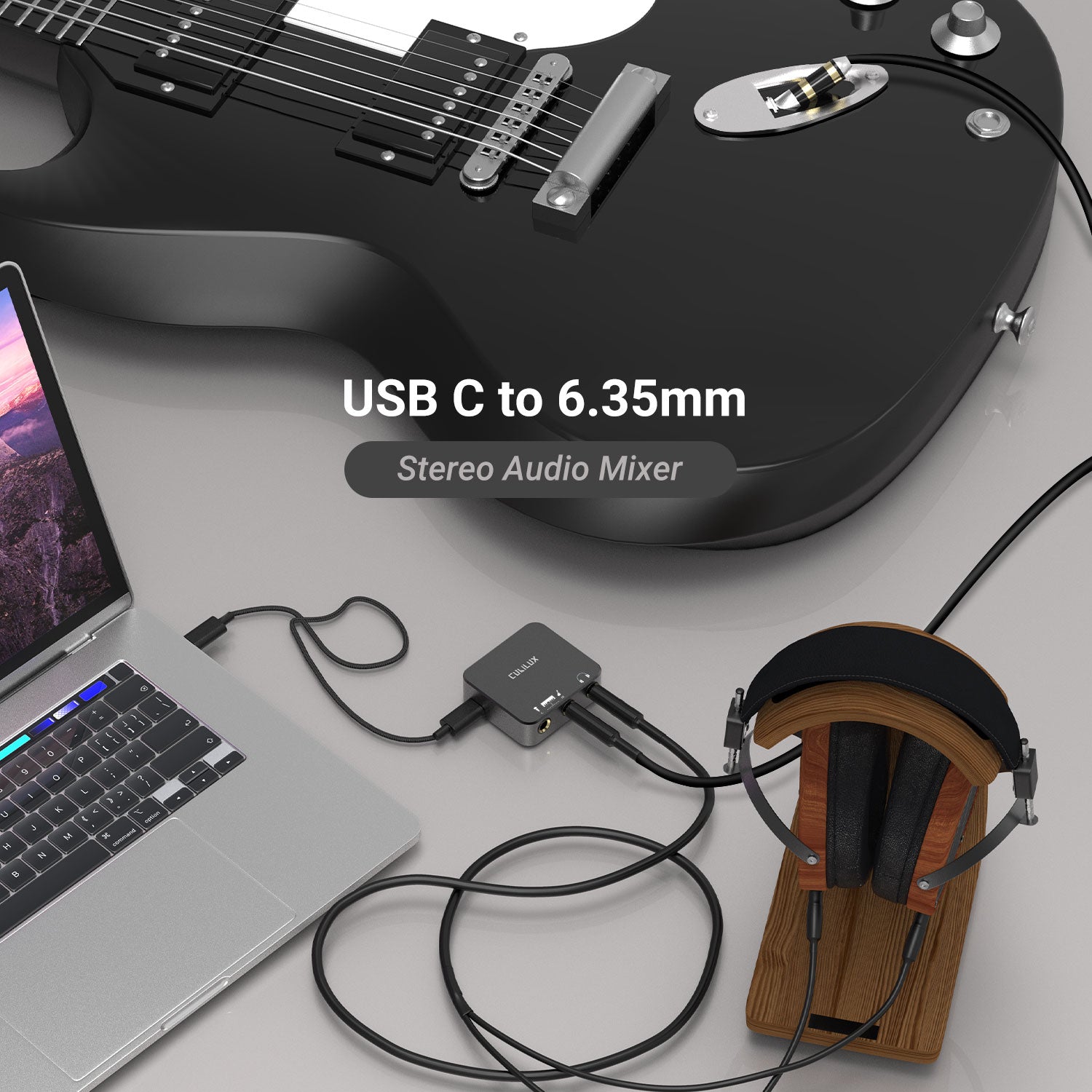 USB C to Guitar Adapter – Cubilux