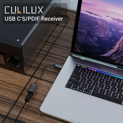USB C SPDIF Receiver [Stereo Recording ONLY, NOT for Playing Audio]