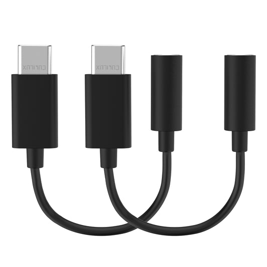 USB C Headphone Adapter with DAC-2 Pack